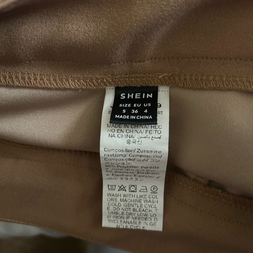 SHEIN Brown Flare Wide Leg Jeans - Picture 3 of 7